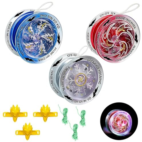 3Pcs Yoyo, Yoyo Beginner, Professional Yoyos Suitable for Yoyos Beginner, Party Planner, Educator