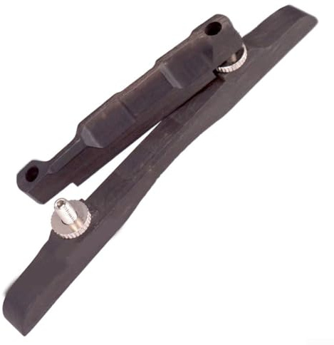 snowchecking Rosewood Mandolin Bridge Supporting 8-String Mandolin Setup with Adjustable Upper and Lower Positions