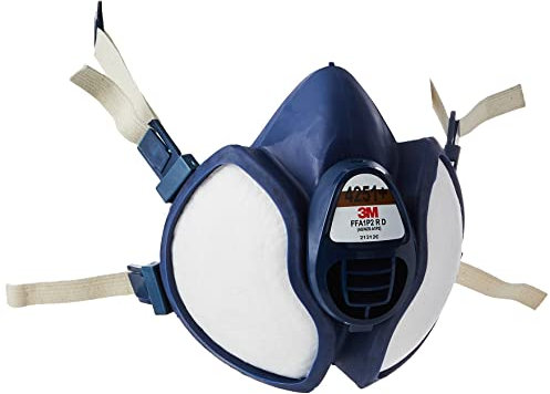 3M Respiratore con Semimaschera Senza Manutenzione 4251, per Vapori Organici e Polveri FFA1P2 R D, Certificato EN Sicurezza, Pacco da 1