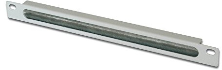 DIGITUS kabelgenomföringspanel - 10 tum (254 mm) - Kabelgenomföring - Med borstlist - 0,5U - Grå