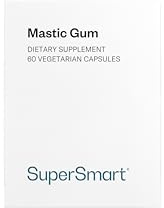 Mastic Gum - Mastix Gummi - Natürlich - Vegetarische Kapseln - SuperSmart | Standardisiertes Mastixharz mit 12 % Kittsäure - Vegan - Glutenfrei