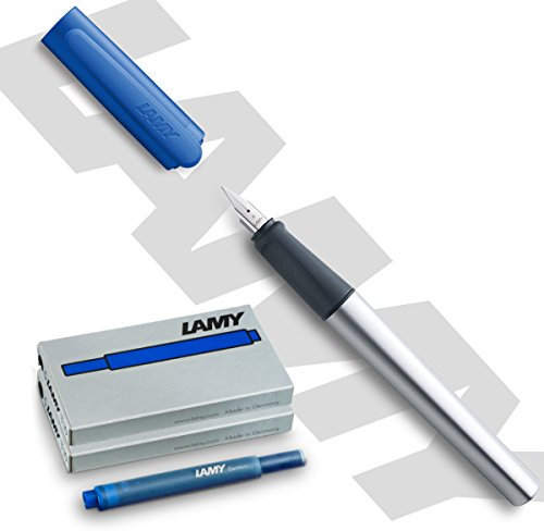 Lamy -Füllfederhalter Nexx [ blau ], Feder: A + 10 Patronen blau