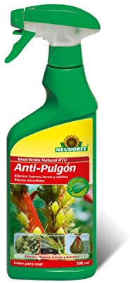 Neudorff Insecticida Natural RTU Anti-Pulgón – Spray listo para usar para el control de pulgones negros, pilgones amarillos y pulgones verdes, 500 ml