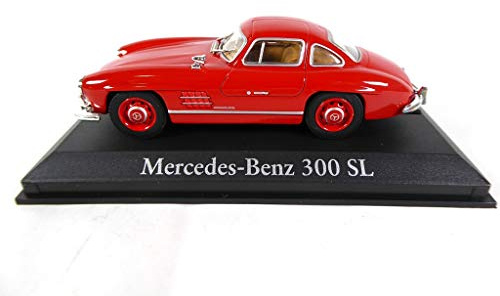OPO 10 - Voiture de Collection Compatible avec Mercedes Benz 300 SL Rouge 1/43 (RBA23)