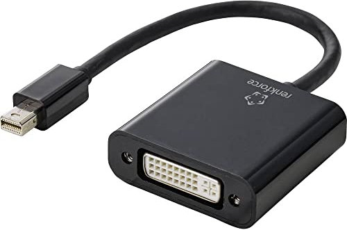 RENKFORCE RF-4769258 DisplayPort/DVI Adattatore [1x Mini Port Display Maschio, 1x DVI Femmina 24+5 Poli, Nero Guaina in