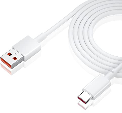 ACAGET 120W 6A Cavo USB Type-C 2M, Cavo USB C Ricarica Rapida per Redmi Note 15 14 13 12 11S 10Pro per Xiaomi 14T 13T 12 Pro,Cavo di Ricarica per Xiaomi 17 15 14Ultra Pad 7 6,per POCO F7 F6 X7 M6 Pro