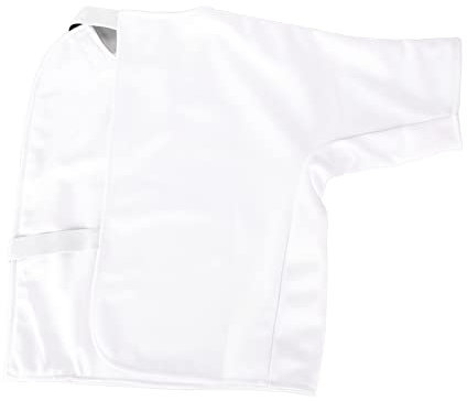 RiToEasysports Fechtweste, CFA-zertifizierter 350N Stichfester Stoff, Halboffener Fechtanzug, Folie, Säbel, Degen, Fechtuniform für Männer und Frauen (46 Größe 160‑165 cm 50 kg)