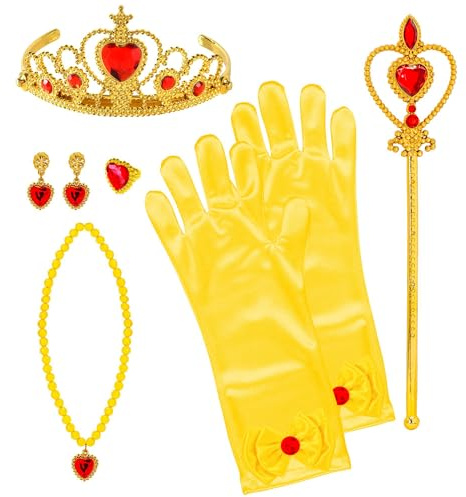 W WIDMANN MILANO Party Fashion - Prinzessinnen Zubehör für Kinder, Schmuck und Handschuhe, Königin, Accessoires, Faschingskostüme