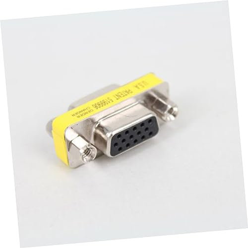 Hemobllo Vga Adapter Female to Female Mini Gender Changer for Pc Coupler Adapter