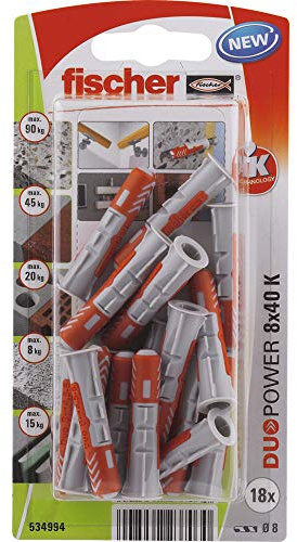 Fischer - Dübel - 18 DuoPower Dübel 8 x 40 mm - Fischer