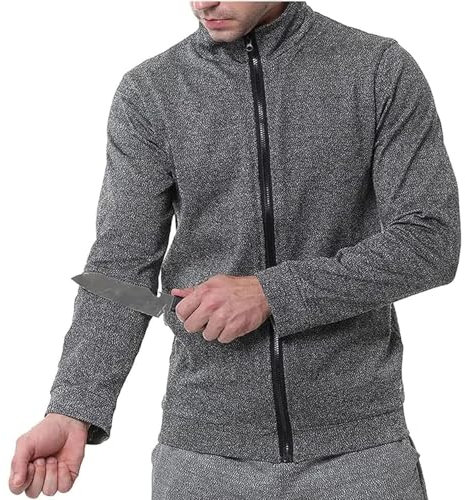 TRTDYFKH Ropa a Prueba de puñaladas, Chaqueta Protectora táctica, Prenda Superior de Seguridad Resistente a Cortes y anticortes, Utilizada for Proteger la Seguridad Personal(2X)