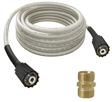 Hochdruckreiniger-Schlauch, 7,6 m, Ersatz für Greenworks 5200402, für alle Greenworks Hochdruckreiniger, 6,35 mm Schnellanschluss