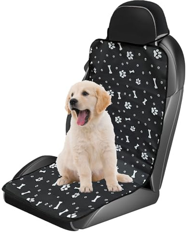 Dongnesi Dog Car Seat Cover, Car Seat Cover for Dogs, Waterproof Cars Seats Covers, Pet Cars Seats Covers for Dog Universal Fits Trucks and Suvs, Non Scratch(Black)