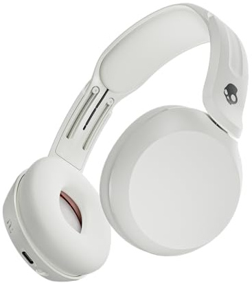 Skullcandy Icon 180 Wireless On-Ear Bluetooth Headphones, Up to 50 Hours Battery, Lightweight and Travel Ready, Secure Fit, Sweat and Water Resistant, Microphone iPhone Android - Bone