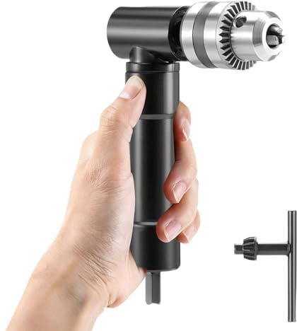 Adaptateur de mandrin 90 degrés, mandrin à serrage rapide 1-10 mm, embout de perçage d'angle 90 degrés, adaptateur de perçage d'angle à 90 degrés, rallonge de perçage à angle droit, embout de prise