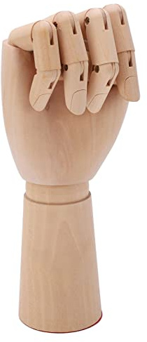 RIZGHWOY Modello a Mano in Legno, Manichino Artista Flessibile da 11,81 Pollici con Giunti Snodabili, Legno Schima Superba, per Disegno, Schizzi, Esposizione, Oggetti di Scena Fotografici