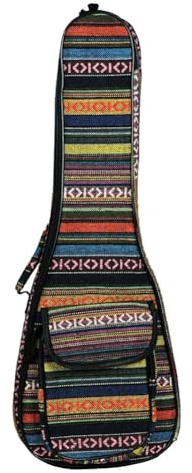 Puthernm Concert Ukulele Case Concert da 23 Pollici con Borsa per Chitarra A Cinghia Regolabile per Strumenti A Corda