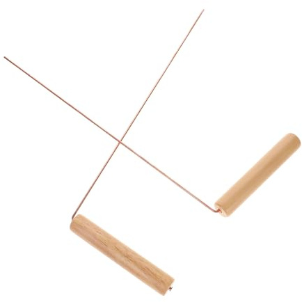 FONDOTIN Baguette de Sourcier en Laiton Robuste Lot de 2 Petite Taille Manche Métallique Outil de Radiesthésie pour Détection D’Eau Chasse aux Fantômes et Recherche D’Or Usage