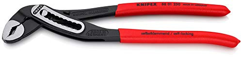 KNIPEX 88 01 250 Alligator® Wasserpumpenzange schwarz atramentiert mit rutschhemmendem Kunststoff überzogen 250 mm