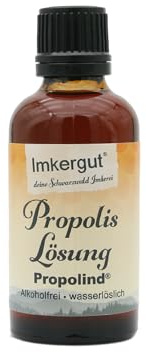 Propolind Propolis Lösung 50 ml Flasche als Tropfen wasserlöslich, Imkergut