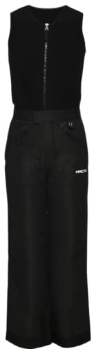 Arctix Kids Limitless Fleece Top Bib Overalls, Black, X-Large