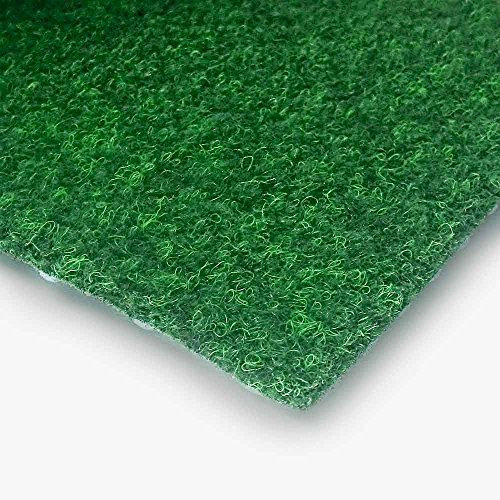 livingfloor® Kunstrasen Vliesrasen mit Noppen Grün in 1,50 m Breite, Länge variabel Meterware, Größe:3.50x1.50 m