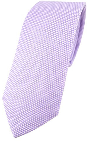 TigerTie Corbata estrecha de diseño de piqué en estampado – 100% algodón – Ancho de la corbata 6 cm