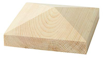 Schwedenhaus Pfosten Pyramidenabschluss + Aufsatz aus Holz für Pfosten, Stützen 145x145x45mm - #168 - orig. schwedisches Design Produkt Fassadendeko Holz