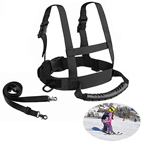 KKPLZZ Kinder Skigurt - Ski Sicherheitsschultergurt, Skitraining sicherer Gurt zum Führen von Kindern, Studieren Skating Skifahren und Snowboarden Langlebige sichere Gurte