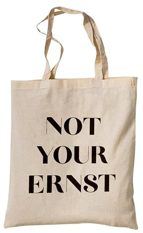 tradercat Jutebeutel bedruckt vintage, Lustiger Spruch, Stoffbeutel bedruckt zum einkaufen jutebeutel aesthetic als modisches Accessoire jutebeutel spruch, 100% Baumwolle (Not your Ernst)