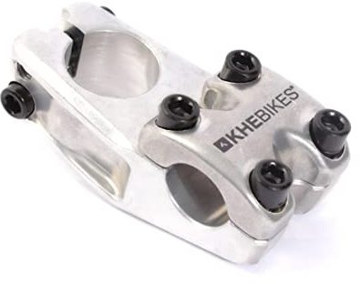 KHEbikes KHE BMX Freestyle Vorbau 50 mm Silber 264 g 7005 Aluminium | 7005 Aluminium, nur 264 g, 50 mm Vorlauf, Toploader, 22,2 mm Lenkerklemmung, 1 1/8 Gabelschaft
