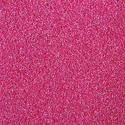 Eurosand FARBSAND 0,5mm, 5kg. NEON PINK bunter Farbiger Dekosand Bastelsand für Sandbilder