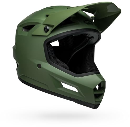 Bell Sanction 2 Adult Full-Face Bike Helmet - Matte Dark Green - Size L (57–59 cm)
