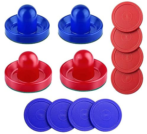 SereneLife Air Hockey Pushers et Set de Puck - Accessoires Adaptés pour Tables de Jeux avec Feutrage Protecteur de Paddles