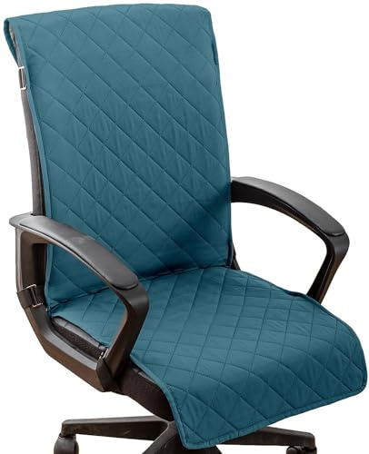 moismk Bürostuhl Bezug wasserdichte mit Elastischen Riemen Anti-Rutsch Stuhlhussen Bezug für Haustiere, Katzen, Hunde Drehstuhl Abnehmbare Computer Sessel Schutz Hülle (Color : #6, Size : Large)