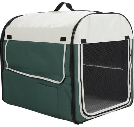 Naroote Faltbare Hundebocke, Bett aus Faltbarem Hund Zeltverteiber Tragbar mit Aufbewahrungsbeutelkissen für Innenraum für Mittelgroße Hunde Zum Campen (L)