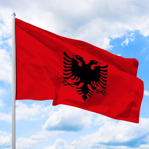 Deitert Flagge Albanien - Hissfahne Quer 150 x 100 cm