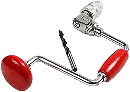 Supporto per Punta oscillante, Trapano a Mano Trapano Manuale a manovella con Punta, Supporto per Carpentiere per Legno plastica Acrilico, Strumento di Perforazione per la Lavorazione del Le