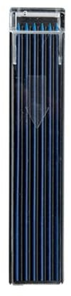 12 Stück Bleistiftminen, 2,0 mm Bleistiftminen für Tischlerbleistifte, solides tiefes Loch, mechanische Baubleistift-Ersatz (blau)