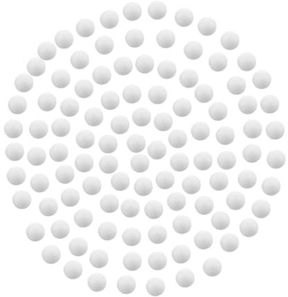 PRETYZOOM Schaumstoffkugeln Füllmaterial 10-12mm Weiche Perlenfüllung für Sitzsäcke Polster und Puppen Nachfüllpackung 250g Weiß