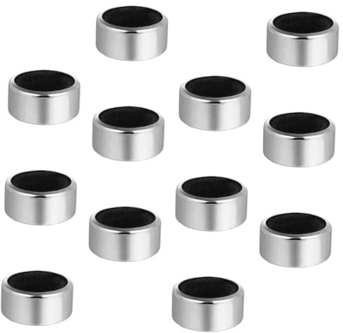 COLLBATH 12pcs Red Wine Drip Stop Collars Wine Bottle Collar Drip Catcher Stainless Steel for