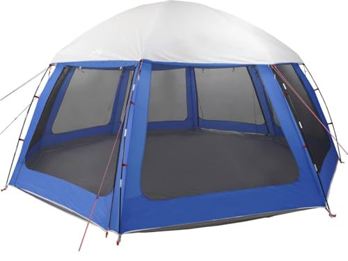 vidaXL Poolzelt mit abnehmbarem Überzelt Netzwänden Azurblau 510x510cm