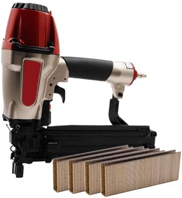 Agrafeuse pneumatique pour tapisserie d'ameublemen Agrafeuse à Air N851 16Ga, cloueuse pneumatique légère, clous à fil 25-50mm for cadre de rembourrage, meubles de toiture, outil de travail du bois