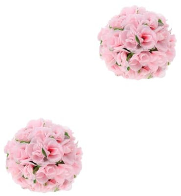 Alipis 2St Rosenkugel künstliche blüten Artificial Flower Rosenblumenkugel sztuczne kwiaty künstliche Dekoration Rosendekoration Simulation Rosenblüte Hochzeit Blumenball die Seide Rosa