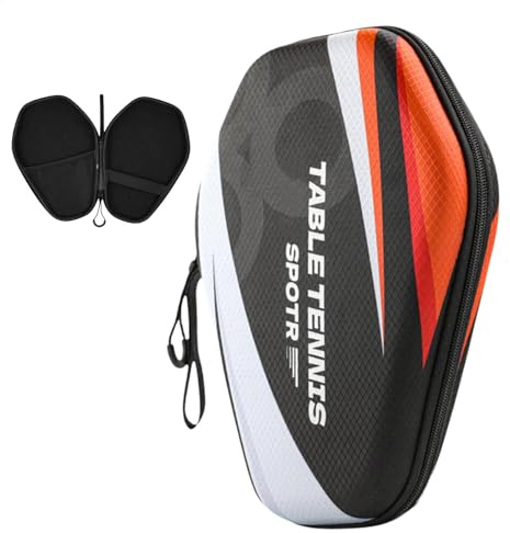 FmtwPh Tischtennisschläger Hülle Hartschale,Tischtennis Schlägerkoffer Hardcase,Schutzhülle Für Tischtennisschläger Wasserdichte Tischtennishüllen Für 2 Schläger Und 2 Bälle,Tischtennisschläger Tasche