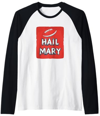 Cooles American Football Event und Hail Mary Moment Kostüm Raglan