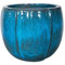 Casamata - Vaso In Ceramica Smaltata Santorini Rotondo Disponibile In Diverse Misure E Colori, Perfetto Come Vaso In Ceramica Per Piante Elegante E Resistente (Turchese, 29x27 cm)