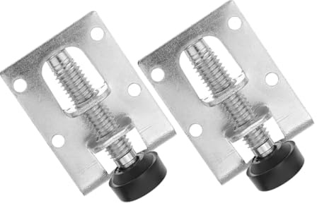 SHINEOFI Leveling Feet Adjustable Legs for Cabinets Furniture Steel Adjustable 2pcs Silver with Antislip and Floor Protection Features, Metal Suitable for Home Furniture Levelers