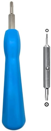 Ring Doorbell Screwdriver Tool Kit – Double-Ended Torx T6 & T15 for Battery Change, Wi-Fi Reset, and Replacement - Fits Ring Video Doorbell, Camera, 2, 3, 3+, 4, Plus, Pro, Elite, Security (Blue)