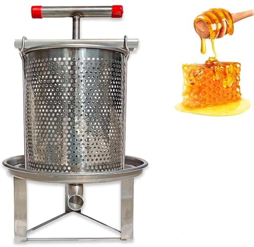 manuelle honigschleuder honigpresse edelstahl stainless steel honey wachspresse bienenzucht werkzeug imkereibedarf für honig obst öldruckentwässerung